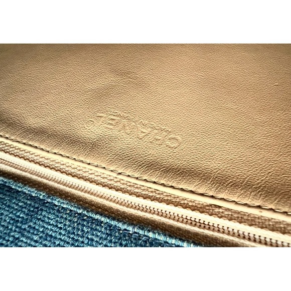 CHANEL Chocolate Bar Hand‎ Ladies Hand Bag 6th Series Denim Blue Vintage - Picture 8 of 12